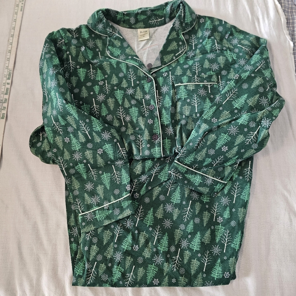 NWT BLAIR Winter Flannel Pajama Set size XL